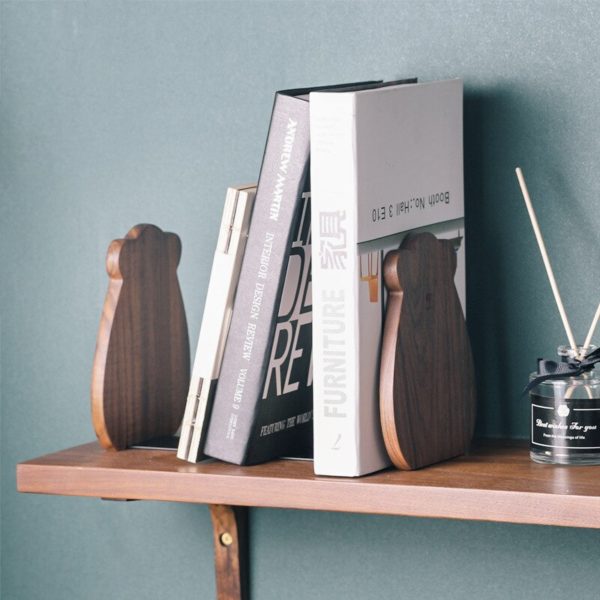 Wood Bear Book Ends 15*12*10.7cm - Image 3